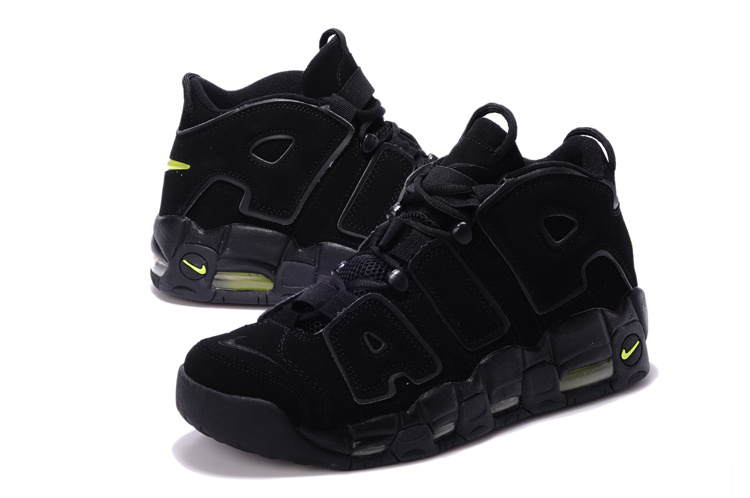 nike air more uptempo men shoes-black